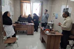 بازدید سرزده رئیس شبکه بهداشت و درمان شهرستان اقلید از مراکز خدمات جامع سلامت روستاهای نظام آباد و چشمه رعنا  و خانه بهداشت روستای چشمه رعنا